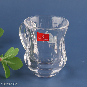 Latest design clear glass unbreakable water cup drinking cup milk mug