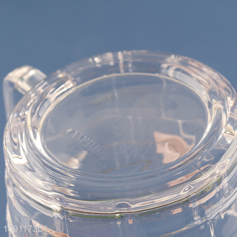 Top sale glass unbreakable water cup drinking cup coffee mug with handle