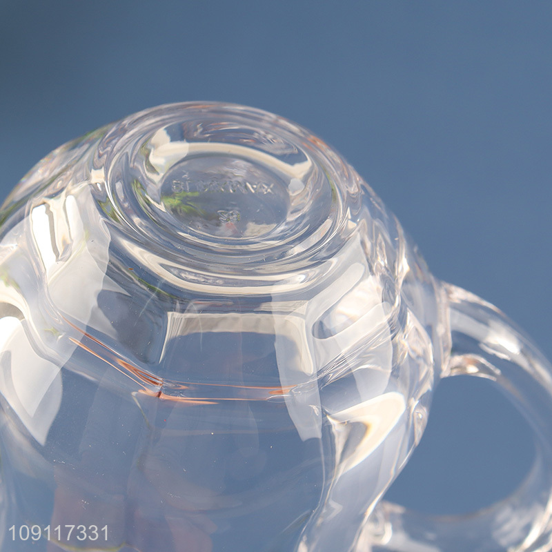 Latest design clear glass unbreakable water cup drinking cup milk mug