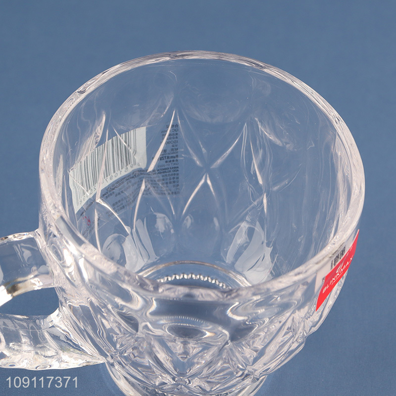 Top quality heat-resistant glass water cup drinking cup coffee cup with handle