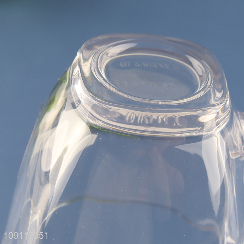 Wholesale from china clear glass water cup drinking cup coffee mug with handle