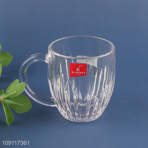 Factory supply glass clear water cup drinking cup tea cup for sale
