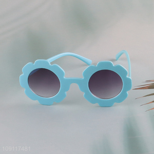 Top selling blue plastic outdoor summer children sunglasses wholesale