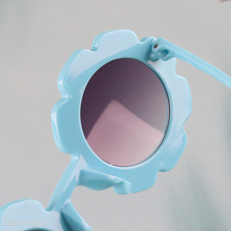 Top selling blue plastic outdoor summer children sunglasses wholesale