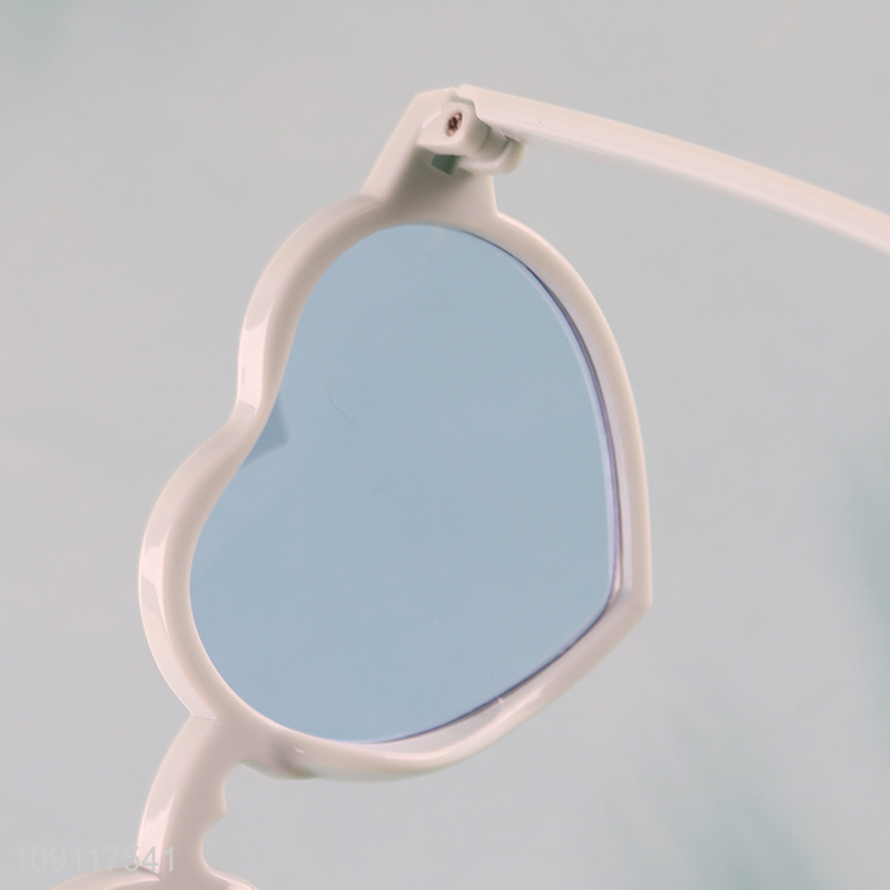 Best selling heart shape plastic fashion children sunglasses wholesale