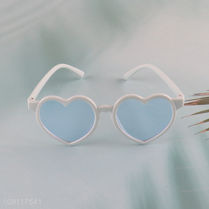 Best selling heart shape plastic fashion children sunglasses wholesale