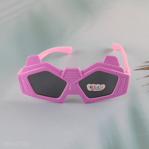 Yiwu market cartoon plastic outdoor fashion children sunglasses for sale