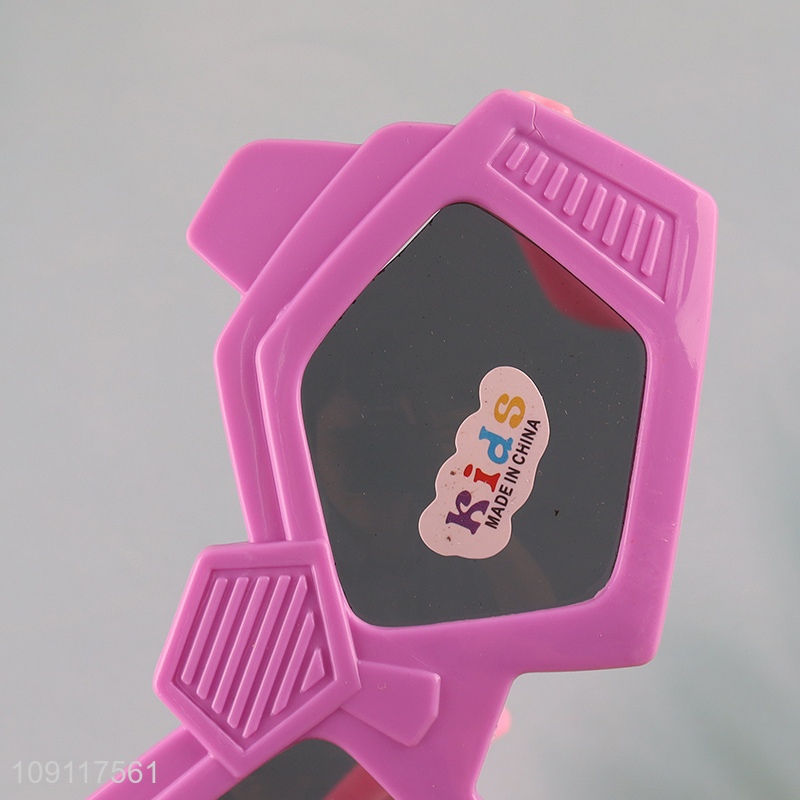 Yiwu market cartoon plastic outdoor fashion children sunglasses for sale