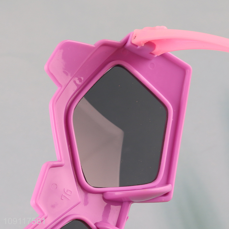 Yiwu market cartoon plastic outdoor fashion children sunglasses for sale