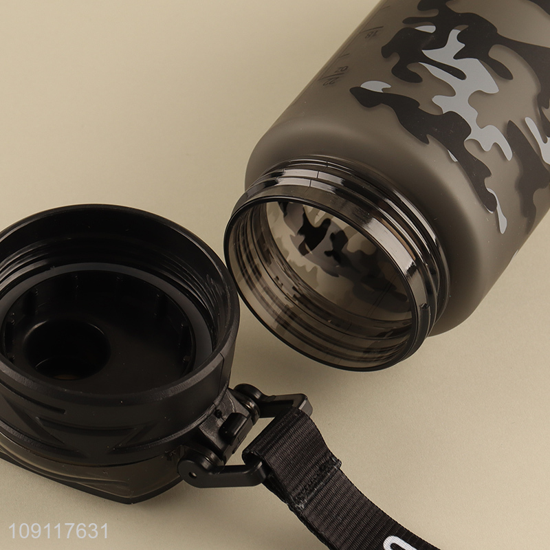 Good quality large capacity portable plastic sports water bottle