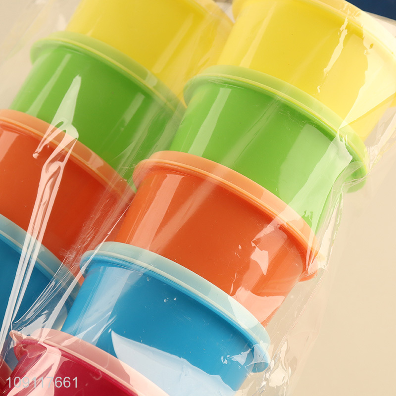 China factory 10pcs plastic multicolor mini storage box for sale