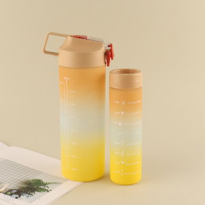 Popular products portable 2pcs water bottle drinking bottle set for sale