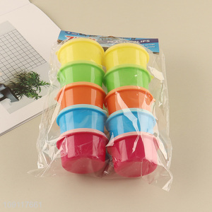 China factory 10pcs plastic multicolor mini storage box for sale