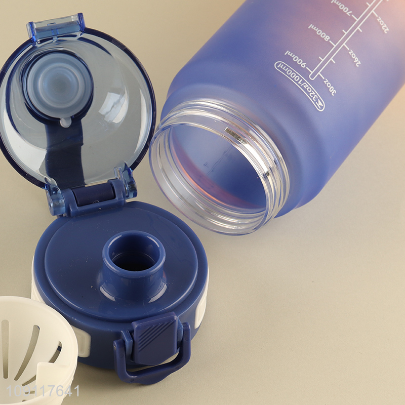 New arrival large capacity 1L portable sports water bottle for sale