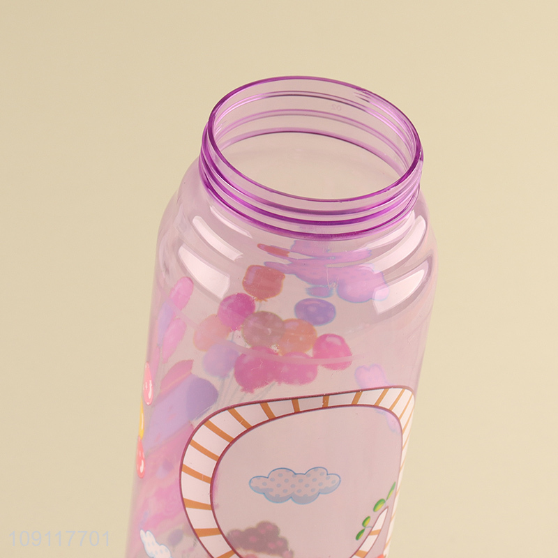 Most popular cartoon plastic 650ml water bottle drinking bottle
