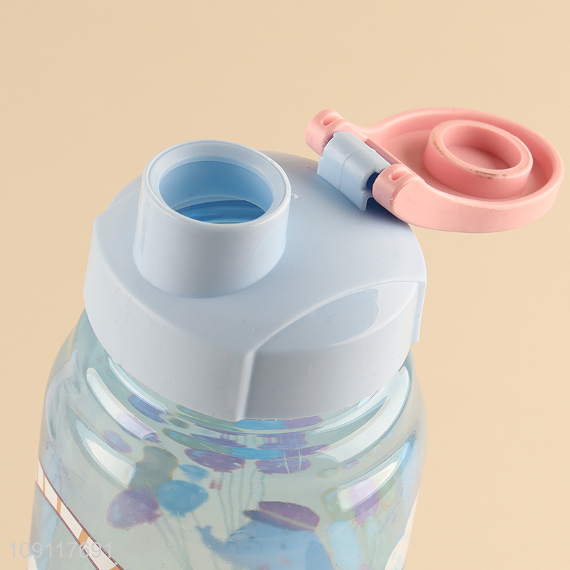 Top sale cartoon printed 650ml water bottle drinking bottle