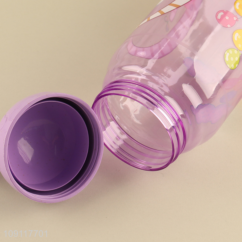 Most popular cartoon plastic 650ml water bottle drinking bottle