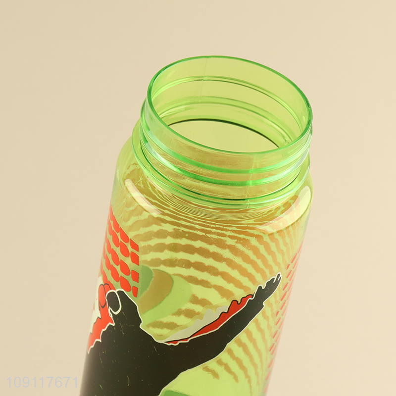 Good selling plastic 620ml water bottle drinking bottle with straw