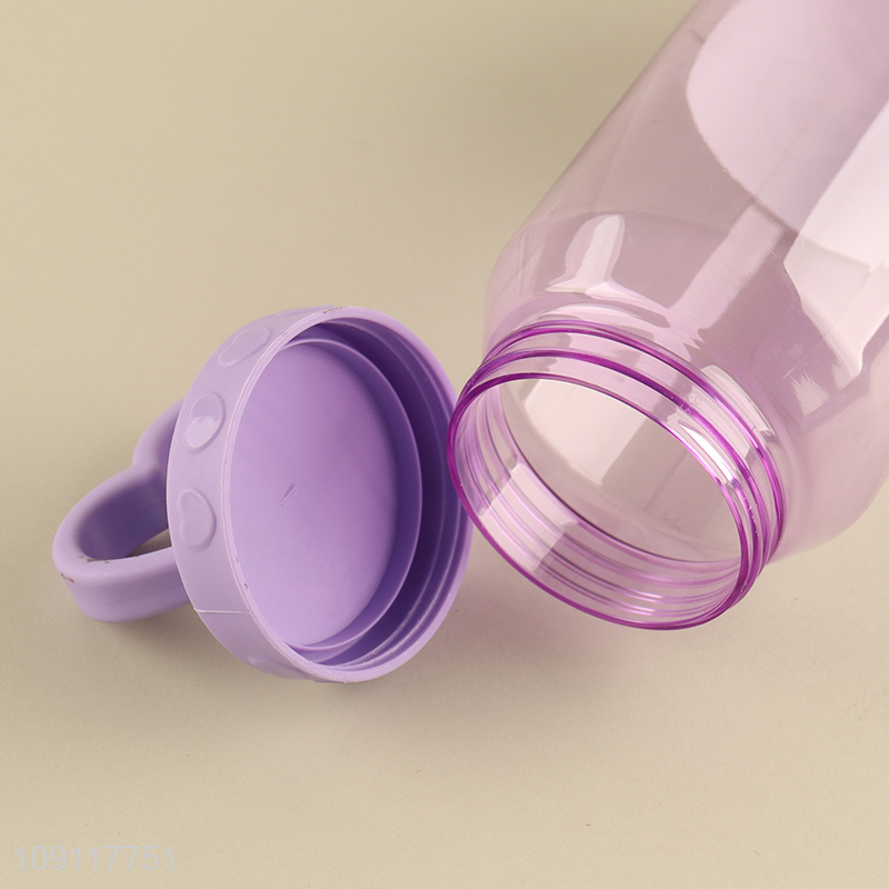 Best sale plastic portable 500ml water bottle drinking bottle with handle