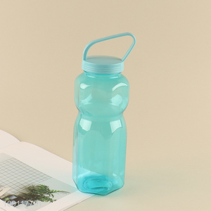 China products blue plastic 500ml water bottle drinking bottle with handle