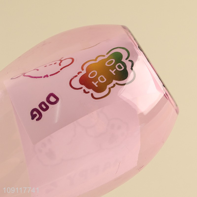 China wholesale pink cartoon plastic kids 500ml water bottle drinking bottle