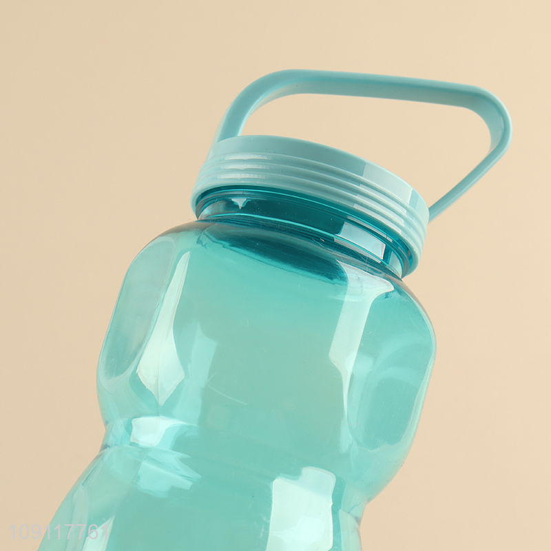 China products blue plastic 500ml water bottle drinking bottle with handle