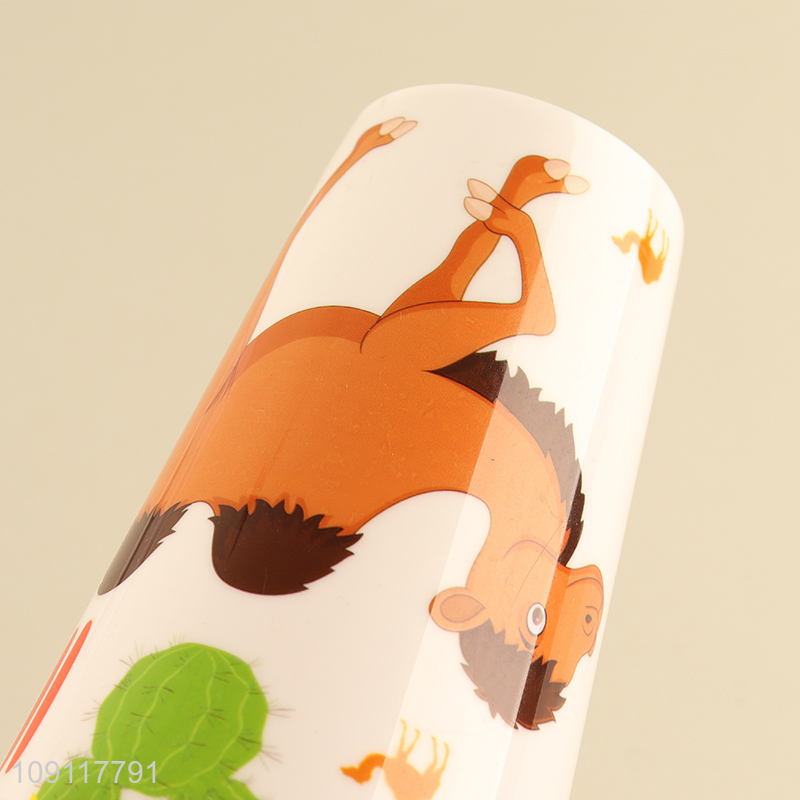 Best quality cartoon plastic 500ml water cup straw cup for sale