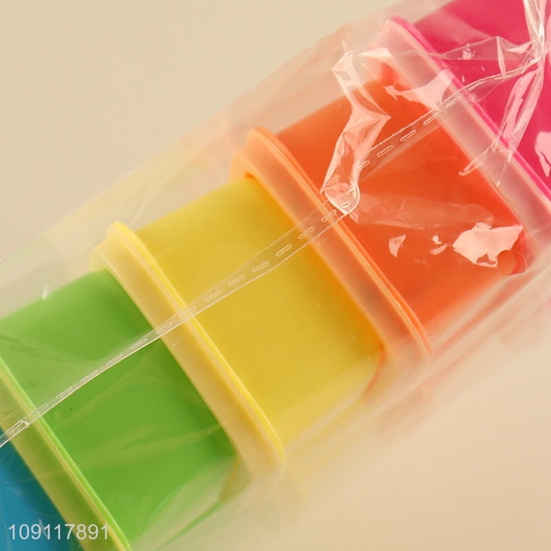 Best quality multicolor 10pcs plastic mini storage box with lid