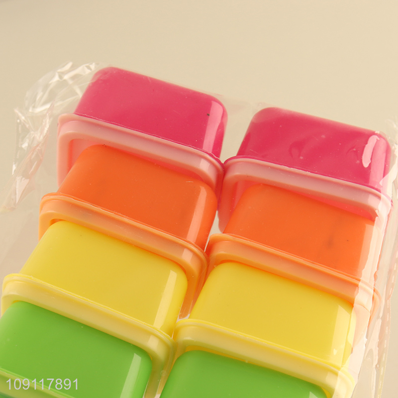 Best quality multicolor 10pcs plastic mini storage box with lid