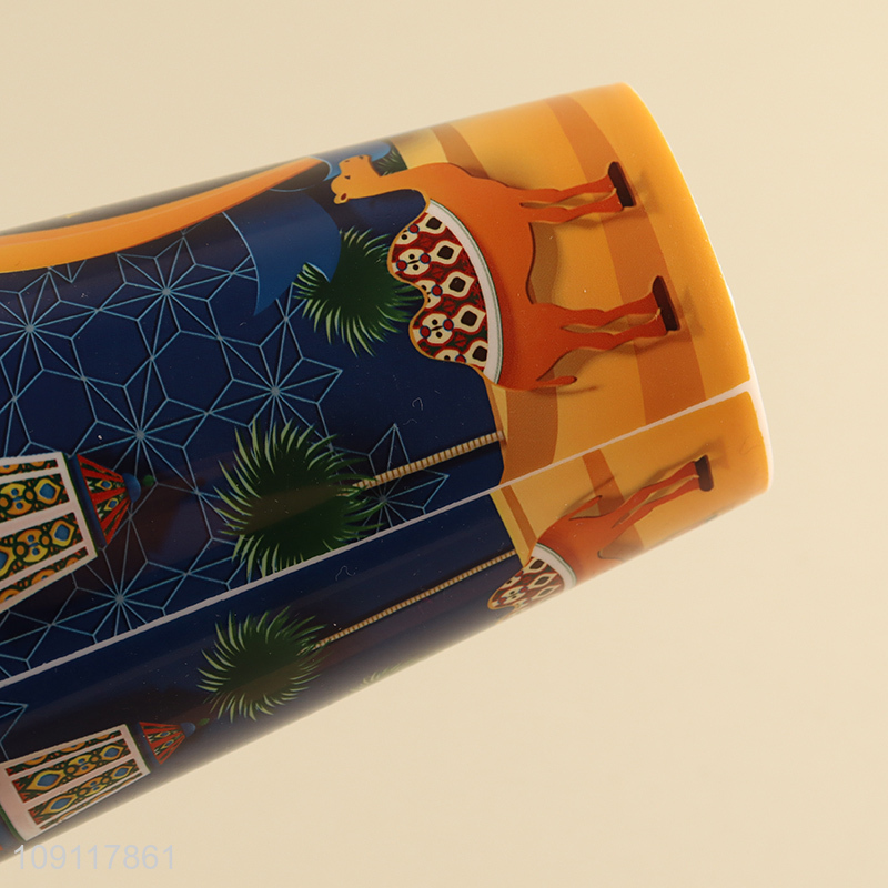 Top sale plastic 500ml water cup straw cup drinking cup wholesale