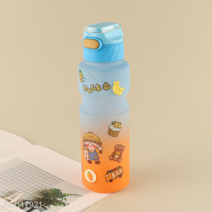 Most popular cartoon girls plastic water bottle drinking bottle