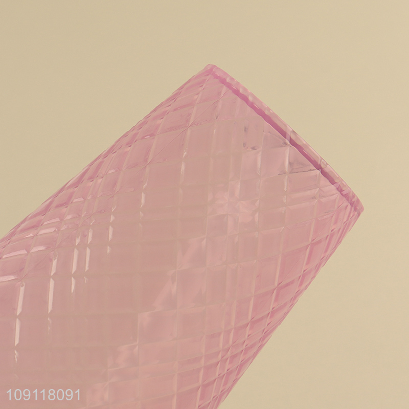 China products purple plastic girls water cup drinking cup straw cup