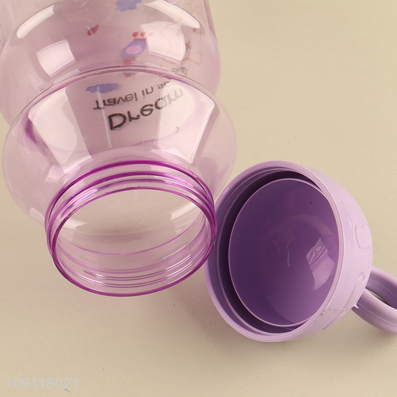 Top products cartoon portable children travel plastic water bottle