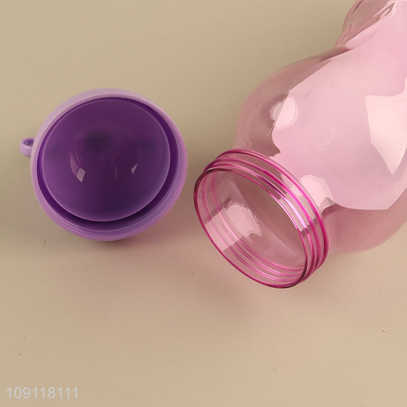 Most popular cartoon portable plastic water bottle drinking bottle with handle