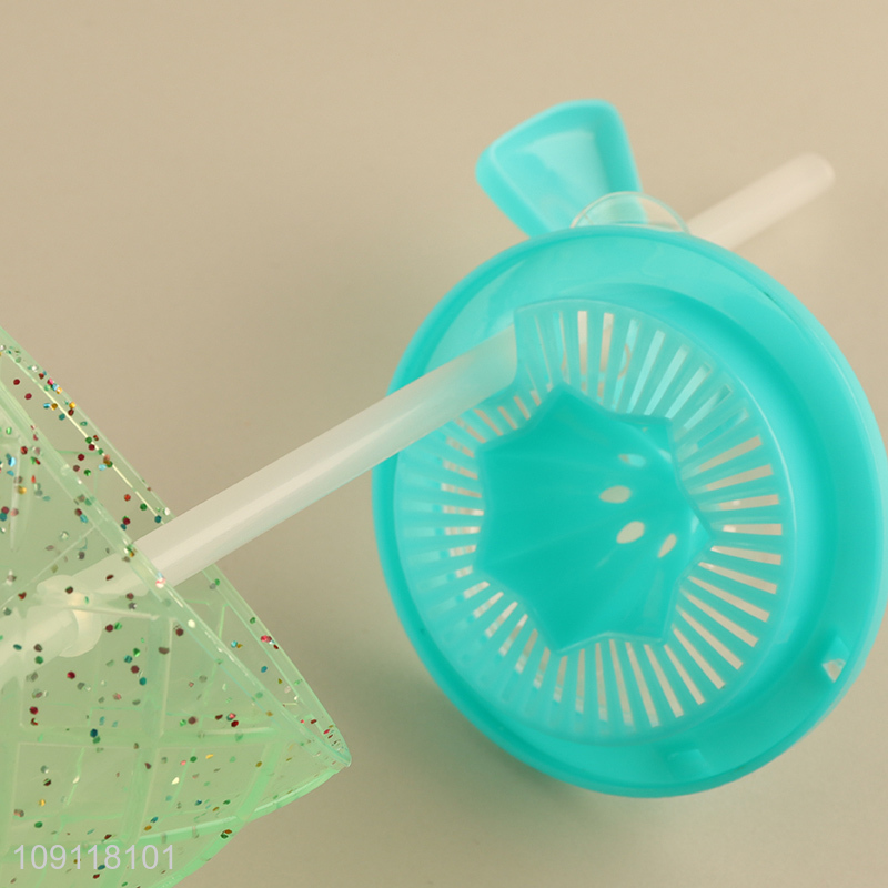 Hot sale plastic creative water cup drinking cup straw cup with lid