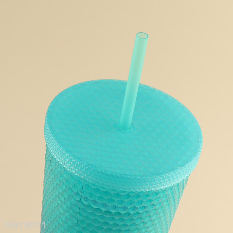 Most popular plastic water cup drinking cup straw cup with lid