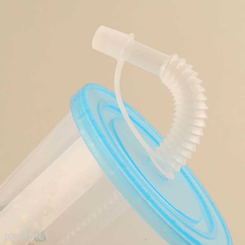 Popular products christmas gifts plastic water cup drinking cup straw cup