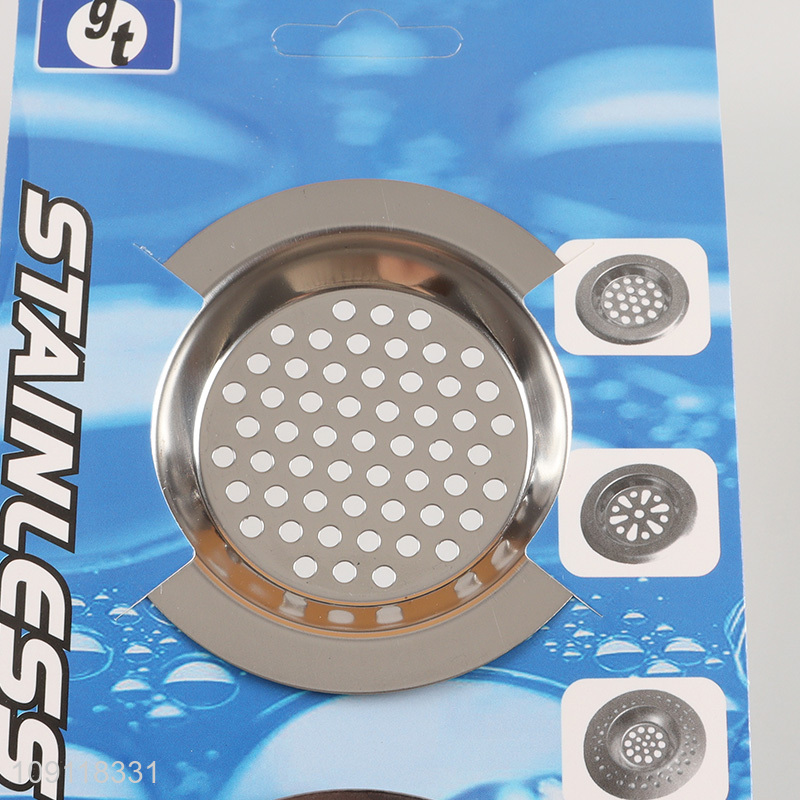 Good Quality 2 Pieces Durable Rust Proof Stainless Steel Kitchen Sink Strainers