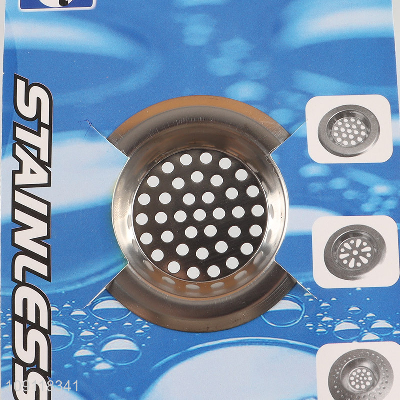 Factory Supply 2 Pieces Kitchen Sink Strainers Custom Stainless Steel Sink Strainers