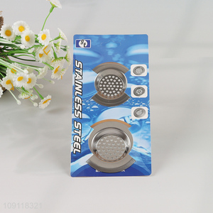 China Imports 2 Pieces Stainless Steel Kitchen Sink Strainers for Bathroom Bathtub