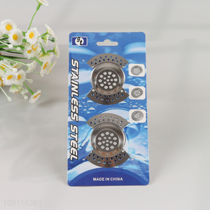 Online Wholesale 2 Pieces Stainless Steel Sink Drain Strainers for Kitchen Bathroom