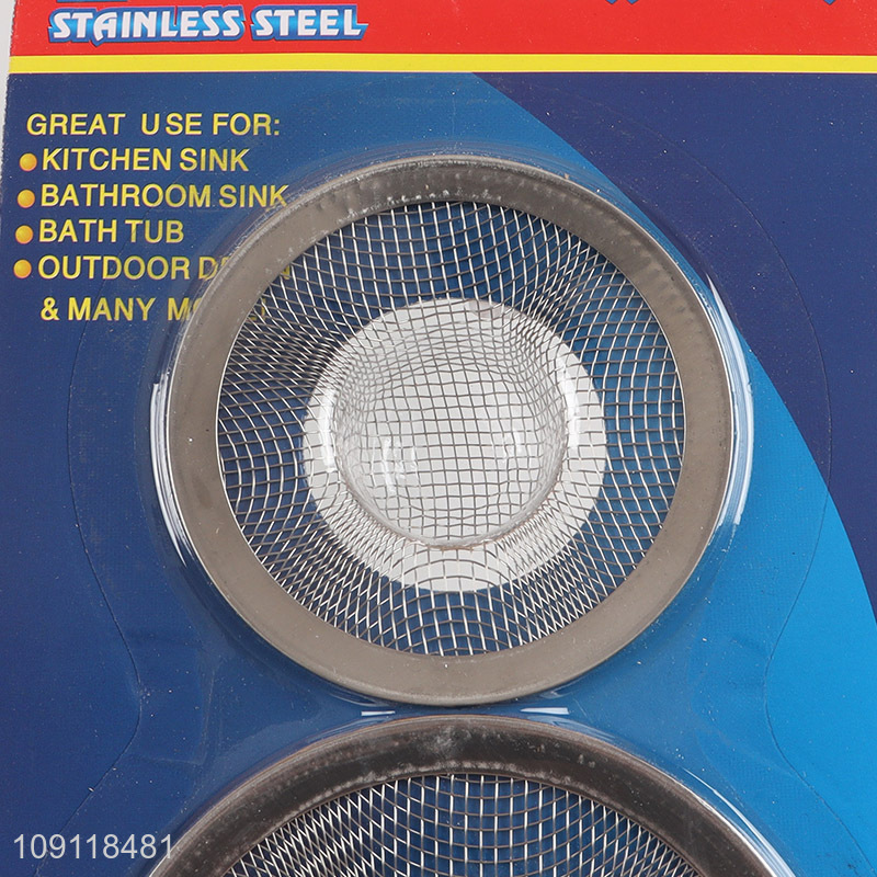 Hot Selling 2 Pieces Sink Stainers Heavy Duty Stainless Steel Sink Strainers