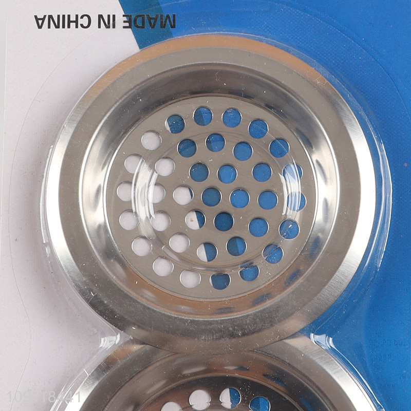 New Product 2 Pieces Stainless Steel Sink Drainer Sink Strainers for Kitchen