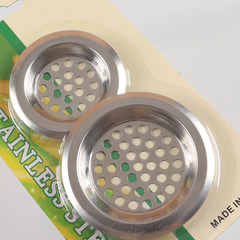 Good Quality 2 Pieces Rust Proof Stainless Steel Kitchen Bathroom Sink Strainers