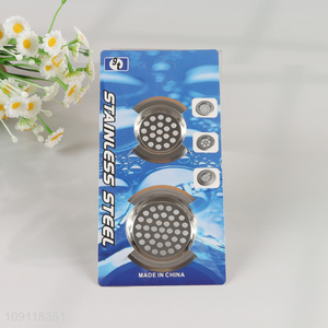New Product 2 Pieces Sink Stainers Heavy Duty Stainless Steel Sink Strainers