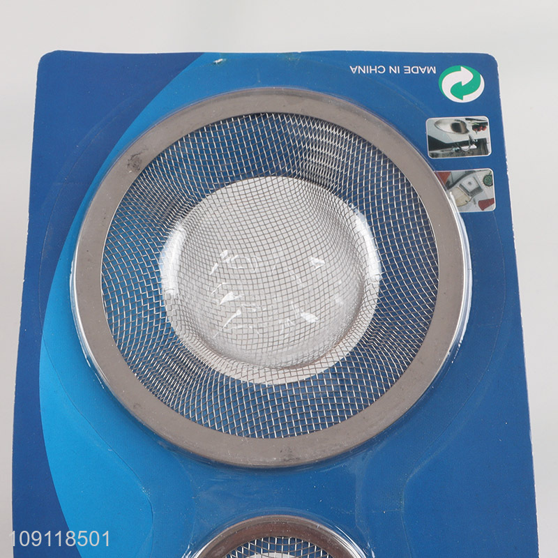 China Imports 2 Pieces Stainless Steel Sink Drainers Kitchen Sink Drain Baskets