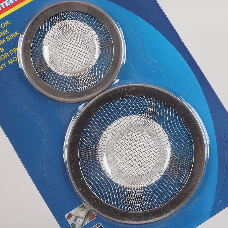 High Quality 2 Pieces Sink Strainers Durable Stainless Steel Kitchen Sink Strainers