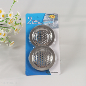 Factory Supply 2 Pieces Easy to Clean Stainless Steel Kitchen Sink Drain Strainers