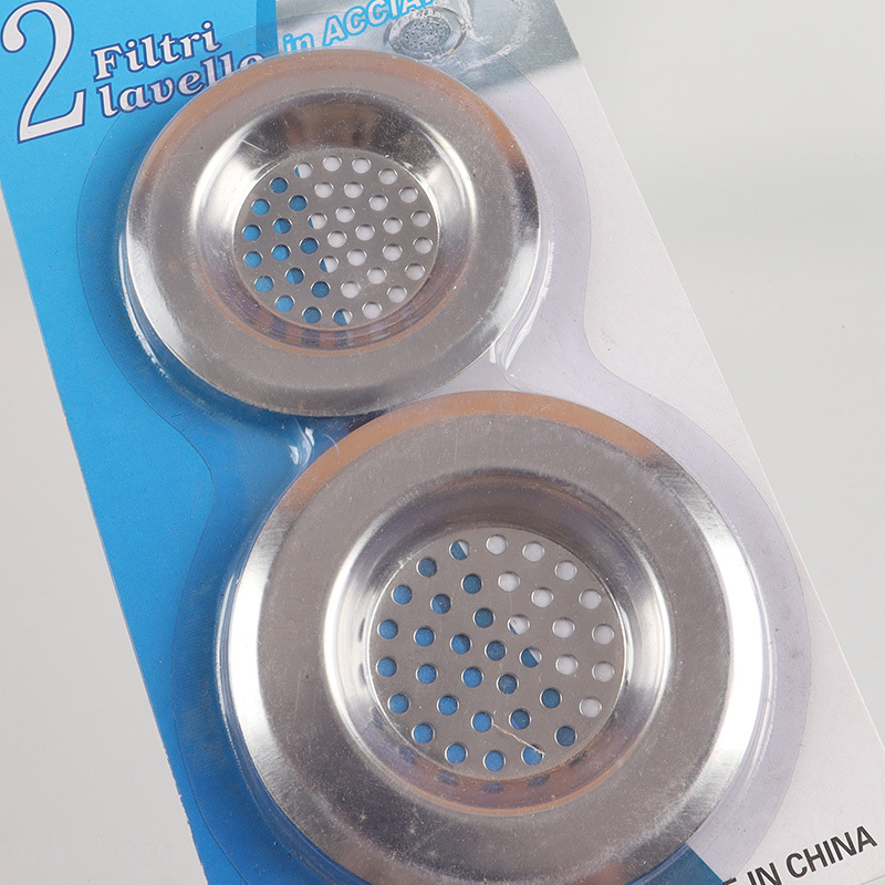 Hot Selling 2 Pieces Heavy Duty Stainless Steel Kitchen Sink Strainer Baskets