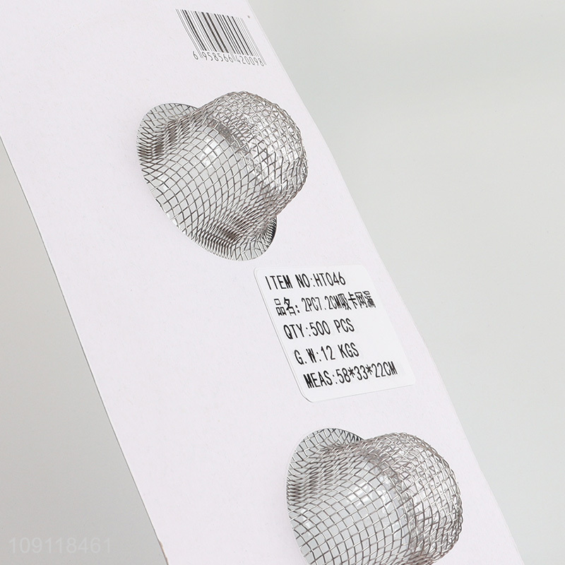 Factory Price 2 Pieces Durable Rust Proof Stainless Steel Kitchen Sink Strainers